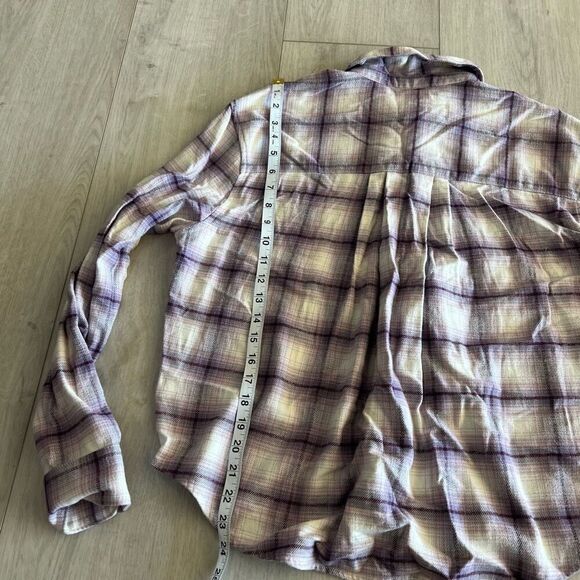 Madewell Flannel Kempton Button-Up Shirt in Linbrook Plaid size M - Picture 3 of 8